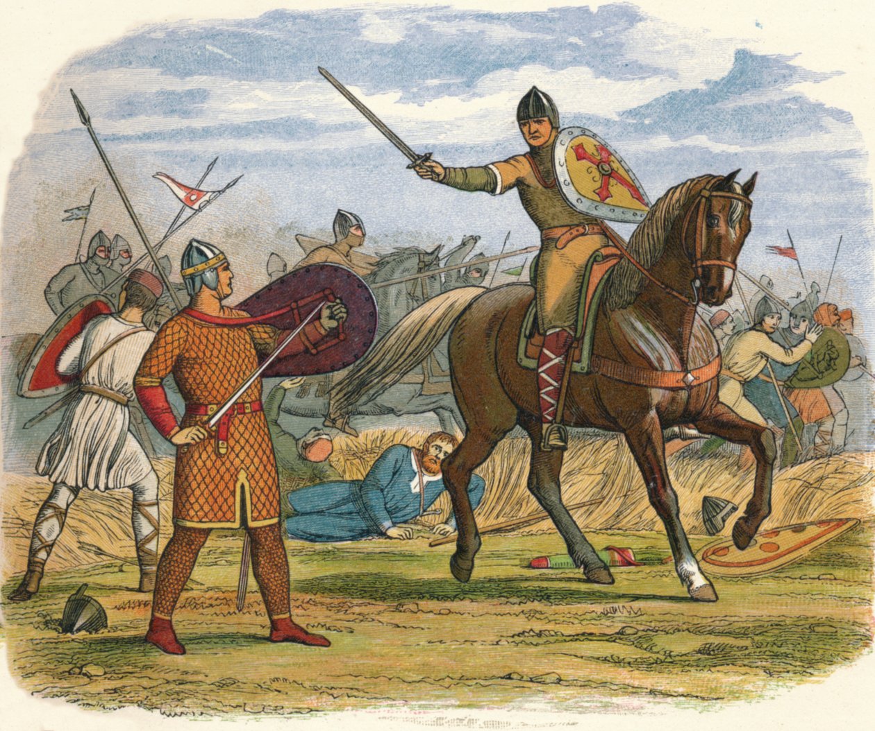 Robert taken prisoner by the clerk Baudri, 1106, 1864 by James William Edmund Doyle
