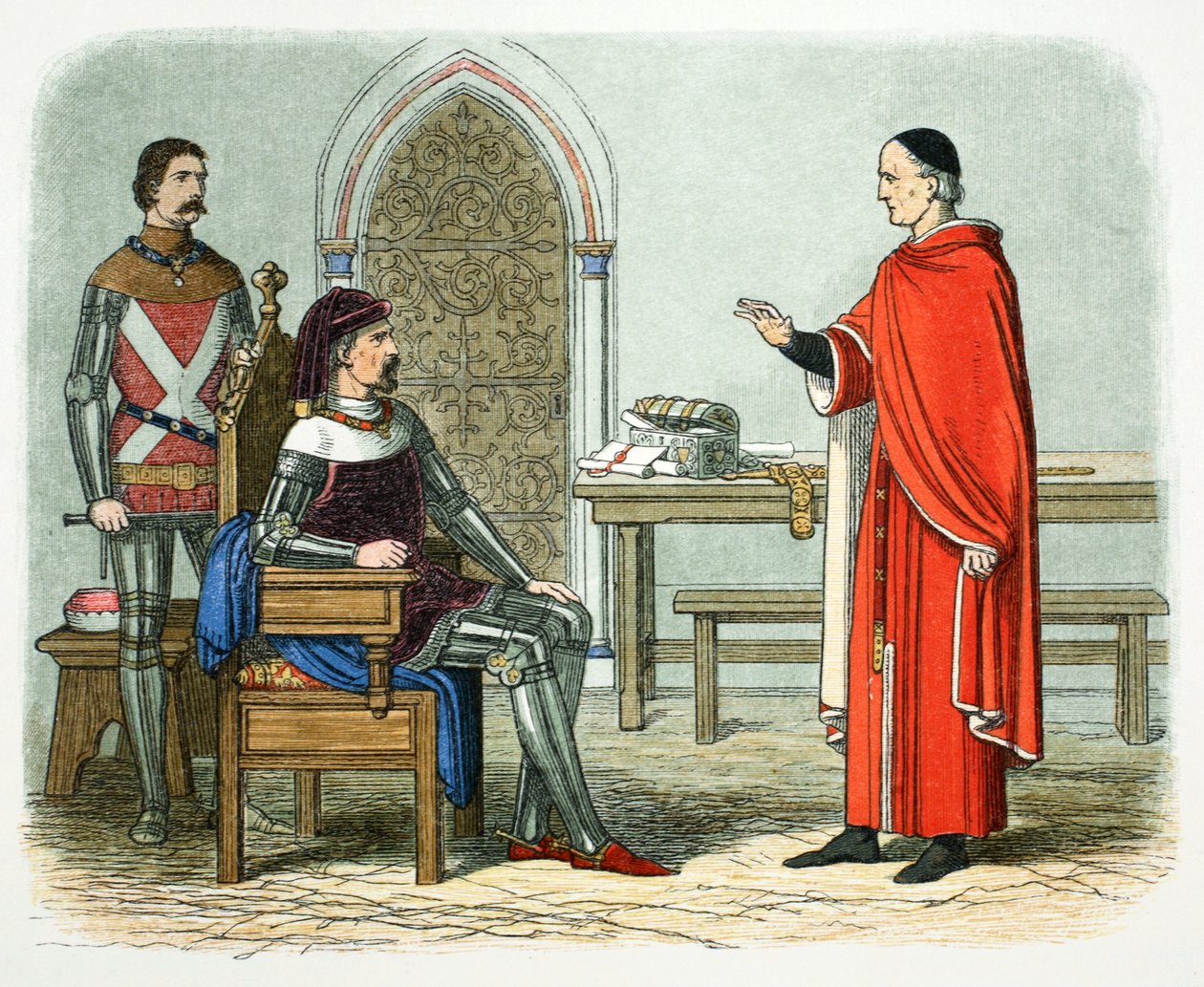 Sir William Gascoigne Refuses to Sentence a Prelate or Peer, 1405, 1864 by James William Edmund Doyle