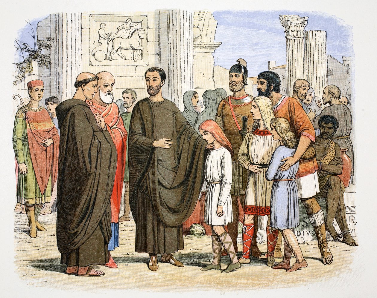 St Gregory the Great and the English Slaves at Rome by James William Edmund Doyle