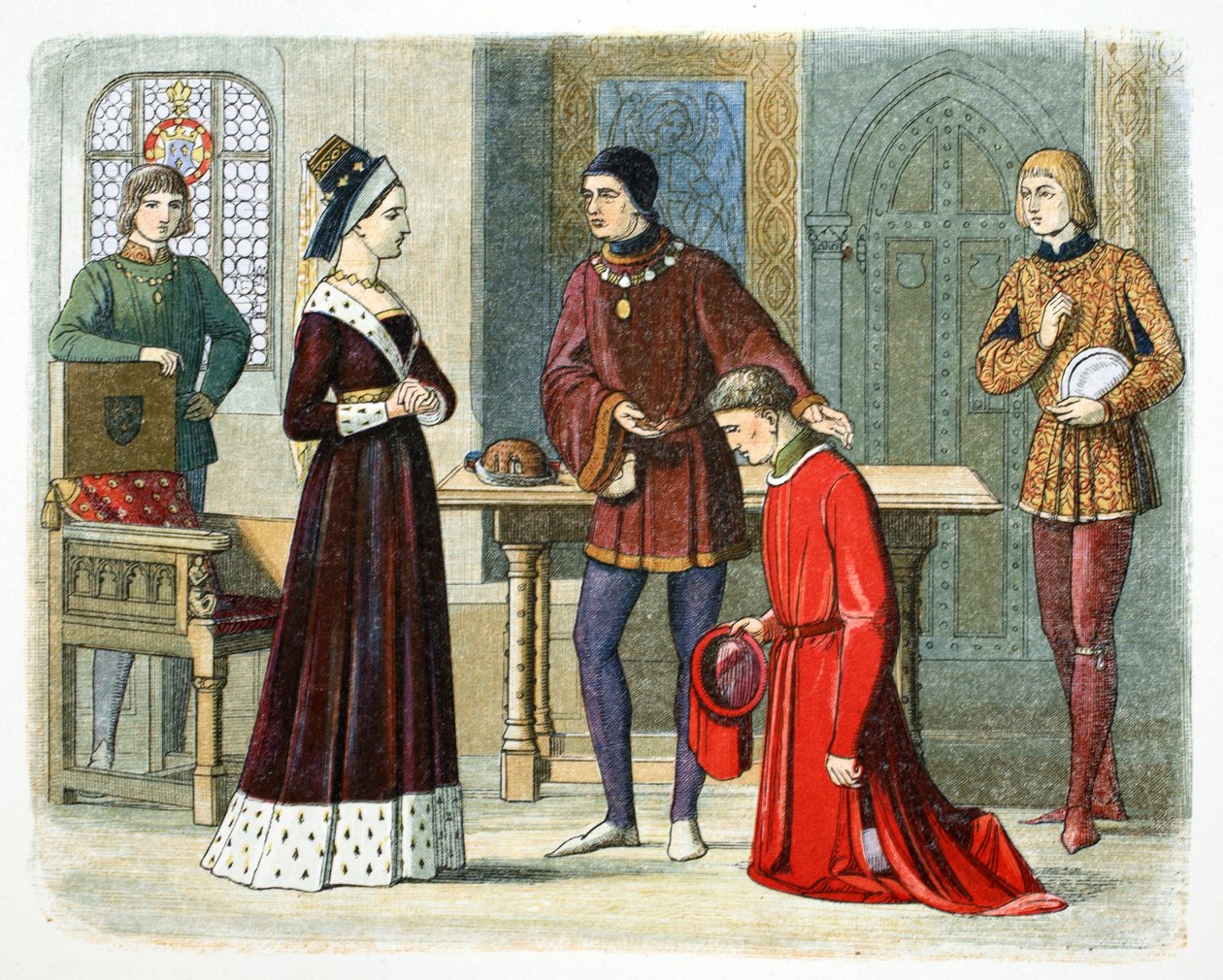 The Earl of Warwick submits to Queen Margaret, 1470 1864 by James William Edmund Doyle