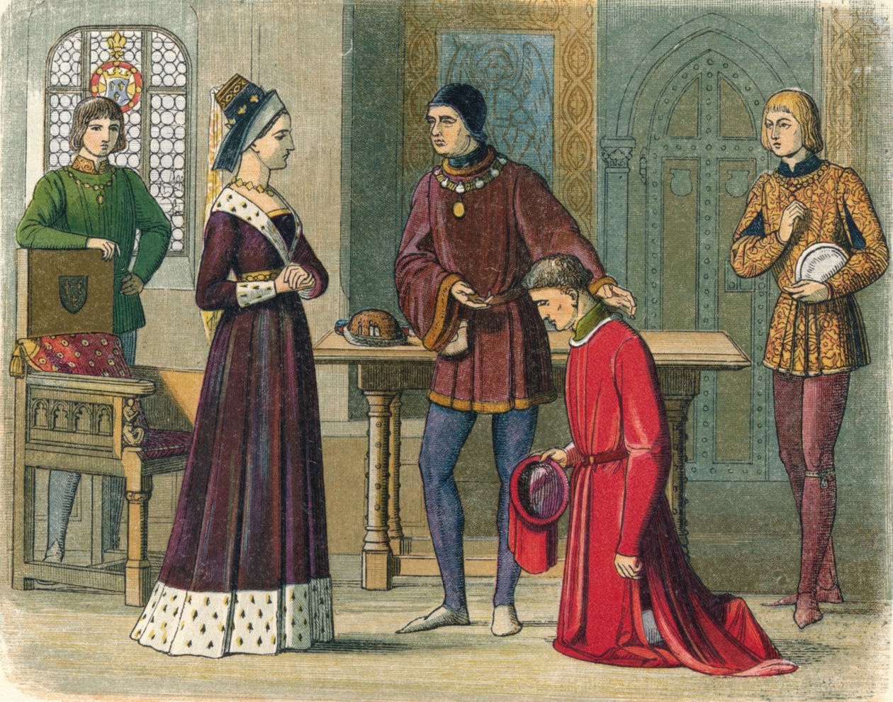 The Earl of Warwick submits to Queen Margaret, 1470 by James William Edmund Doyle