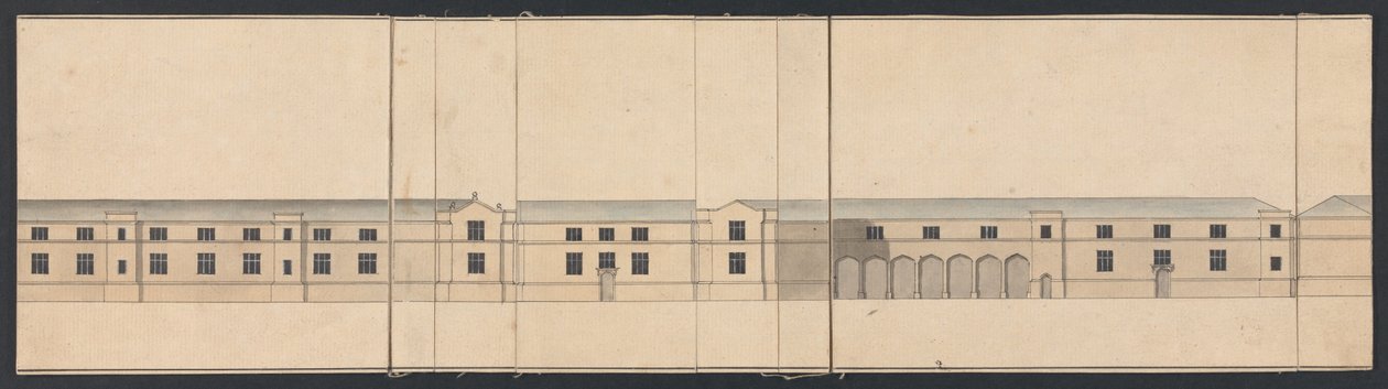 Cobham Hall, Kent: Elevation of Stables by James Wyatt