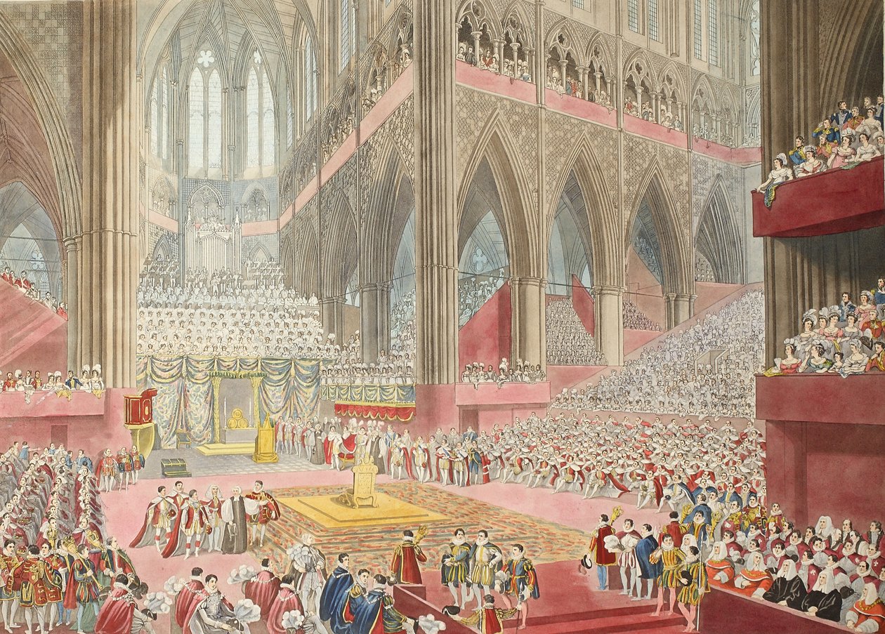 The Coronation of His Majesty, George The Fourth: Taken at the Time of the Recognition, 1822 by James after Stephanoff