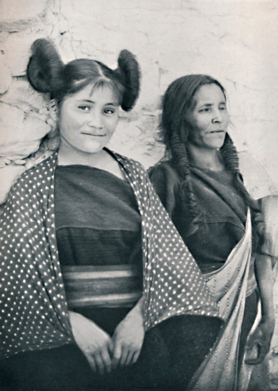 An Arizona Hopi Girl and Her Mother, 1912 by James and Pierce