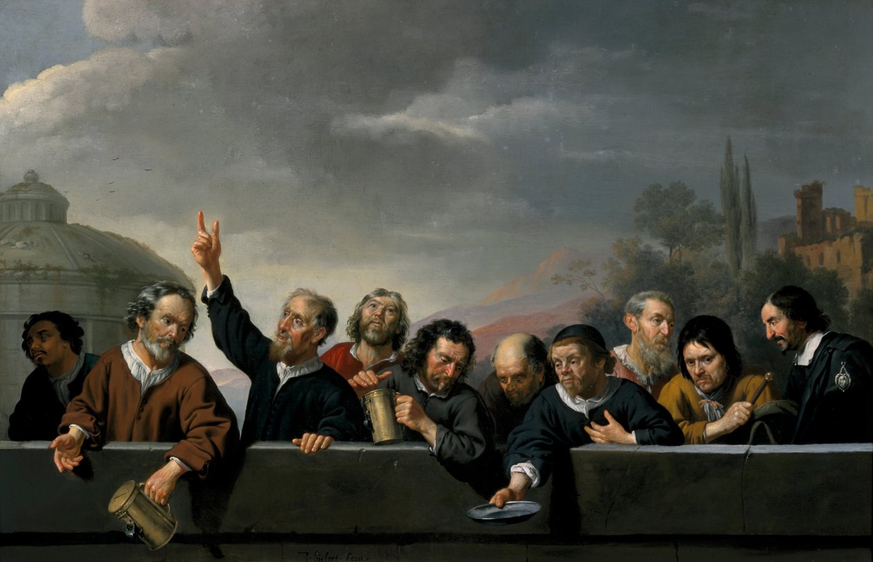 Portraits of the Inhabitants at St Jobsgasthuis in Utrecht by Jan van Bijlert or Bylert
