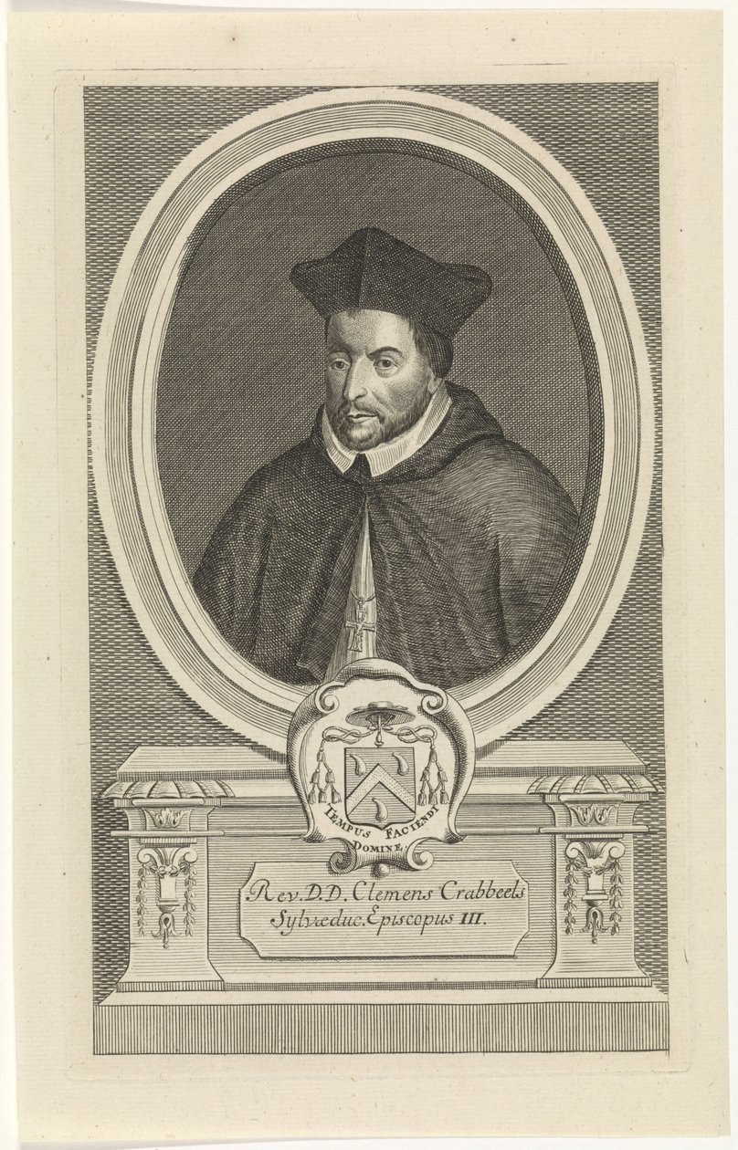 Portrait of Clemens Crabeels engraved by Jan Baptist Jongelinck by Jan Baptist Jongelinck