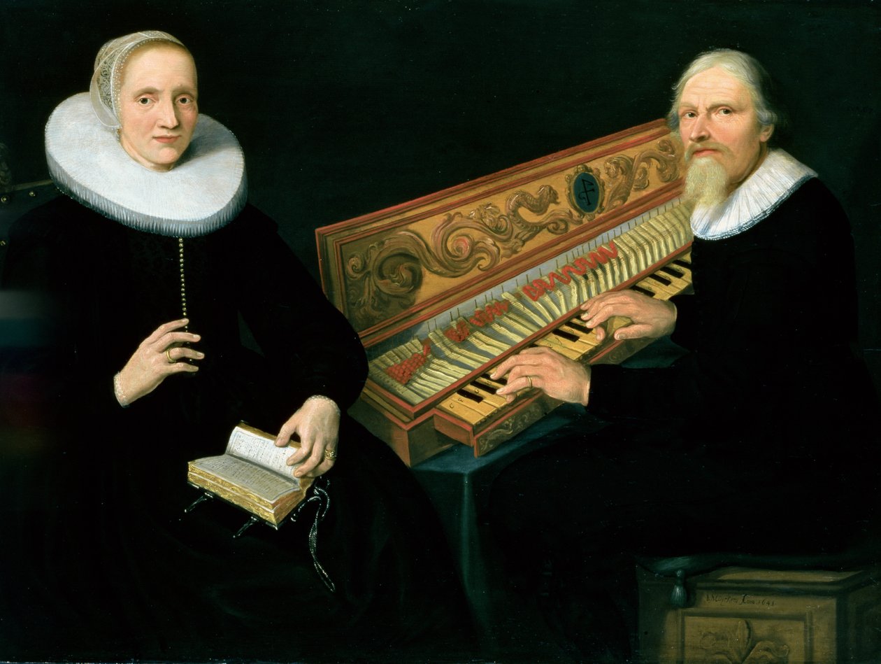 Couple at the Clavichord by Jan Barendsz. Muyckens