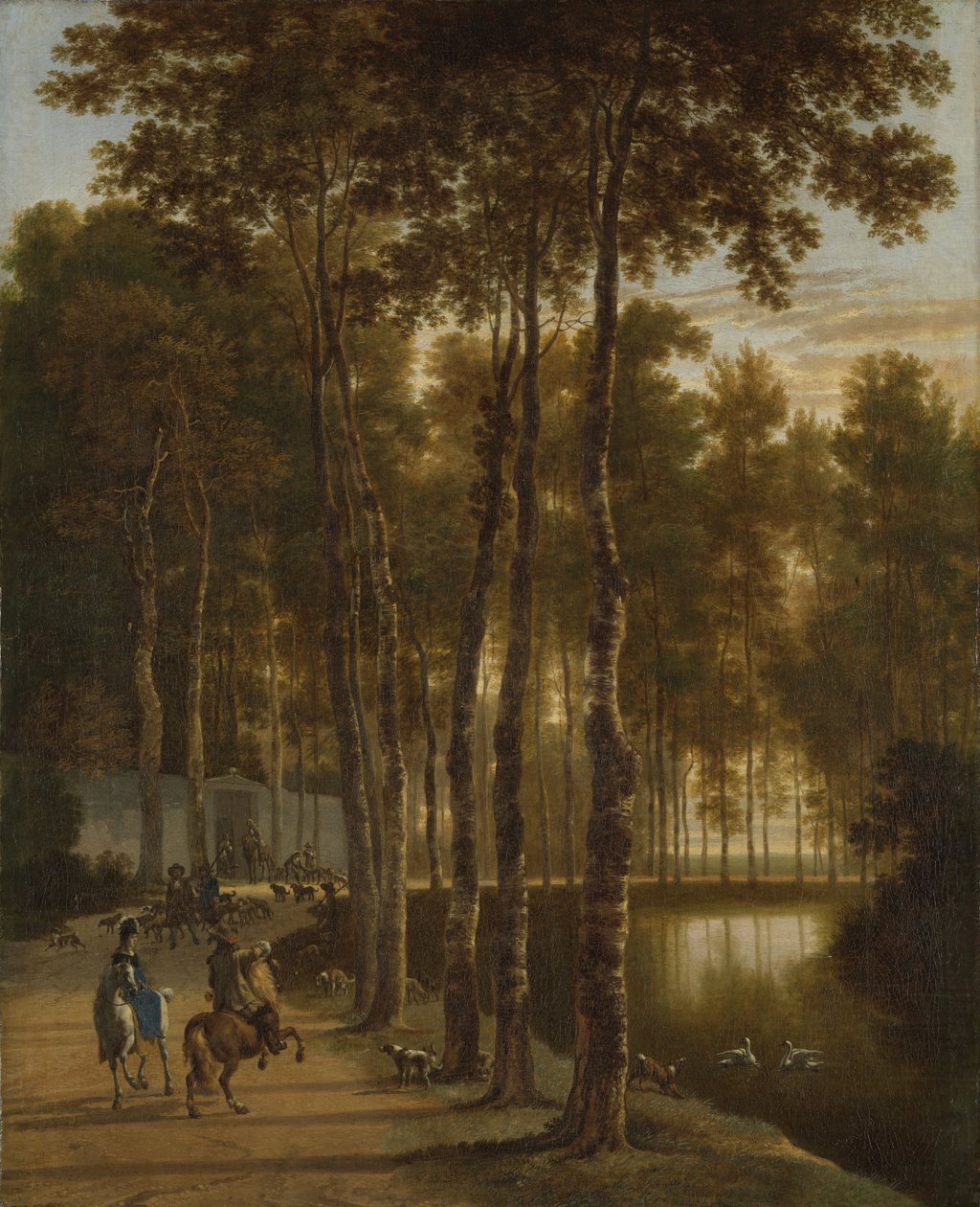 The Avenue of Birches by Jan Hackaert