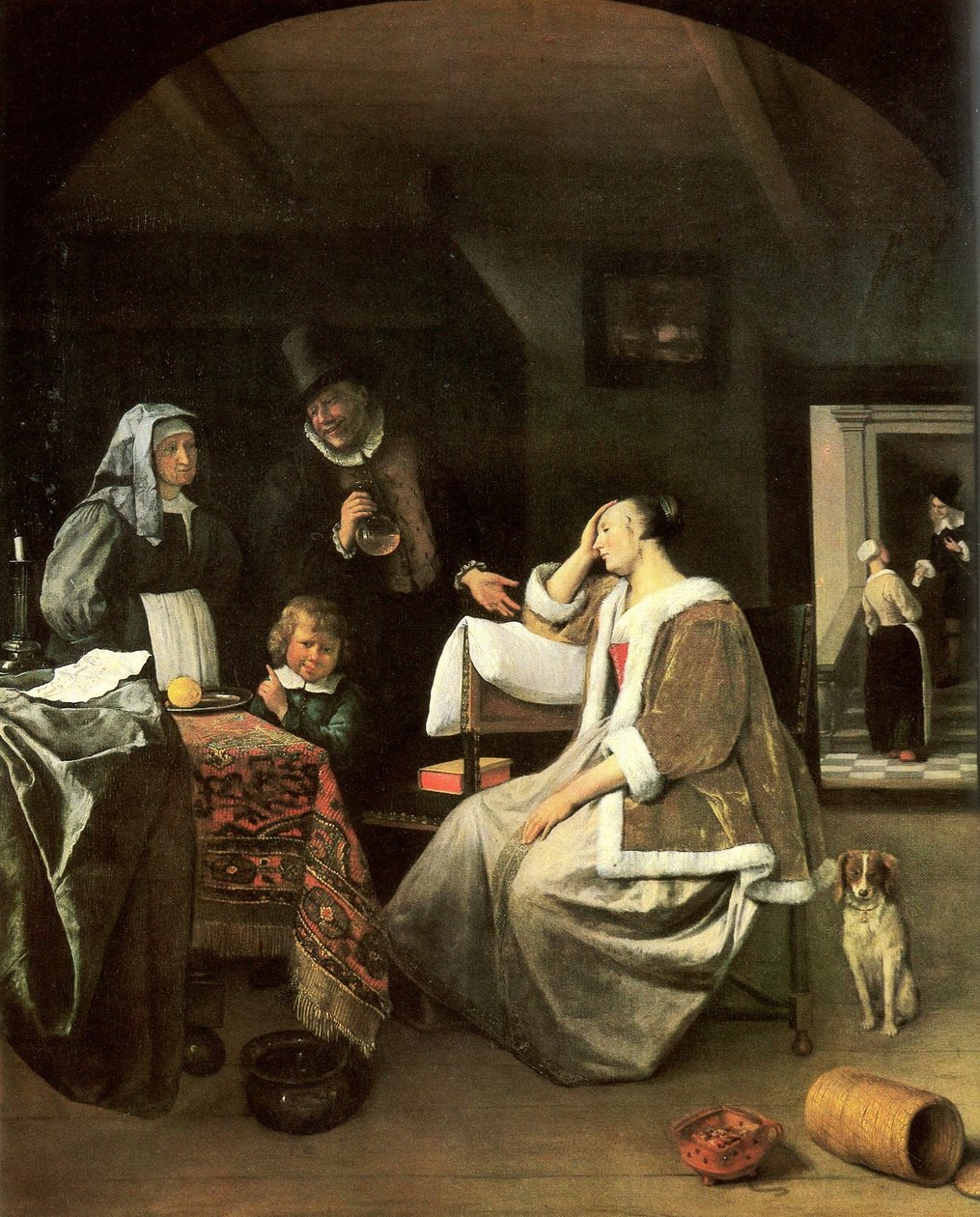 The Lovesick Maiden by Jan Havickszoon Steen