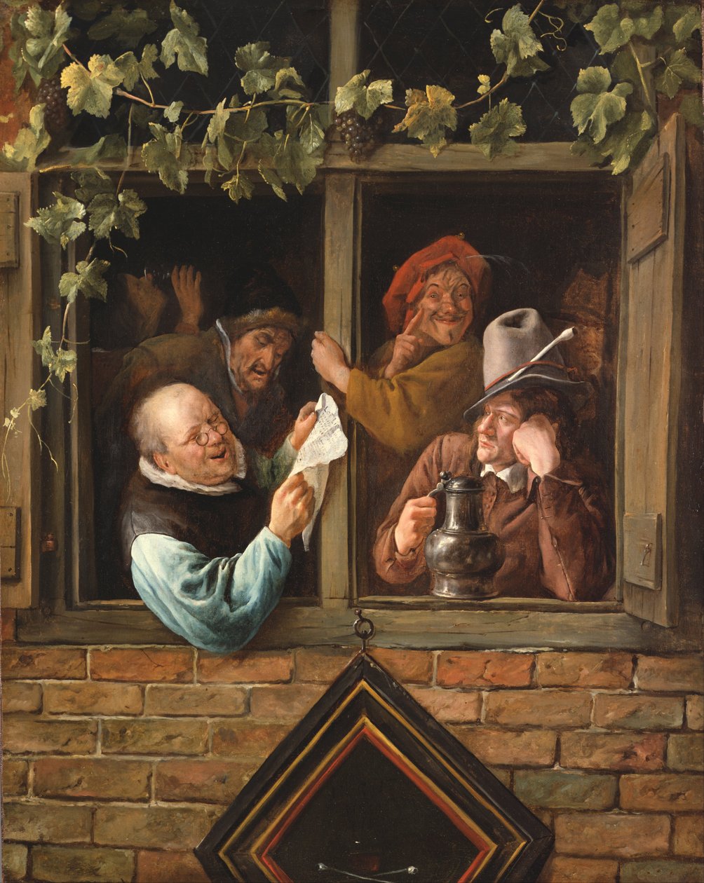Rhetoricians at a Window by Jan Havickszoon Steen