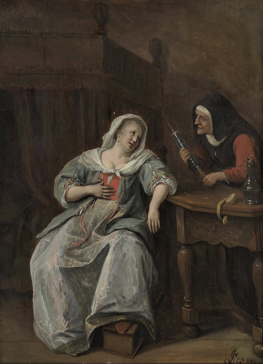 The Sick Woman by Jan Havickszoon Steen