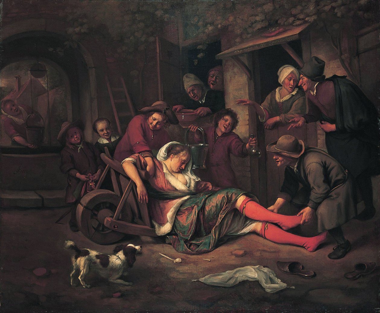 Wine is a Mocker by Jan Havickszoon Steen