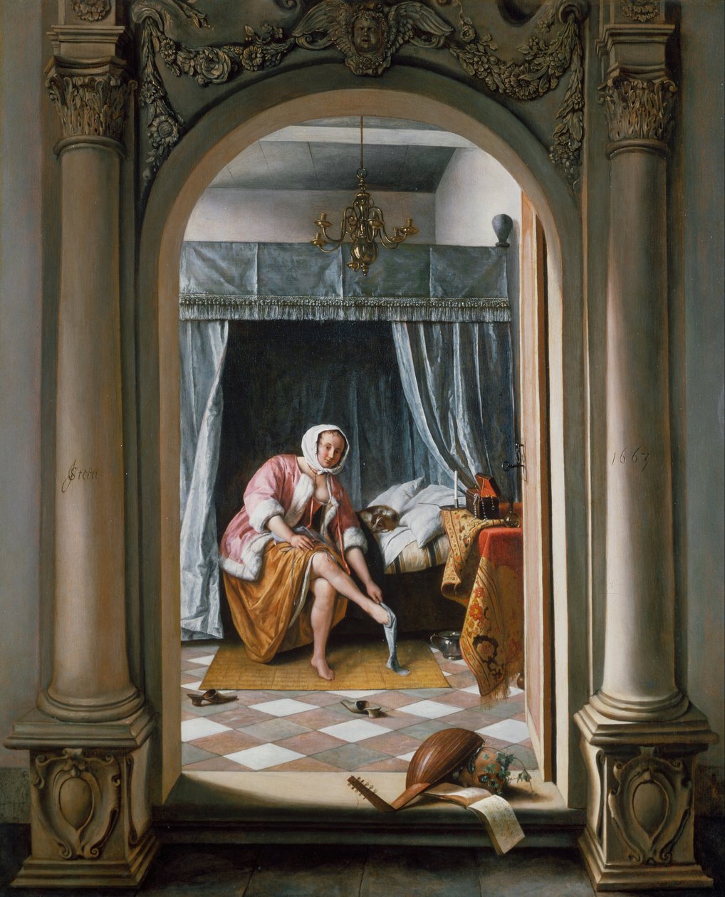 Woman at her Toilet by Jan Havickszoon Steen