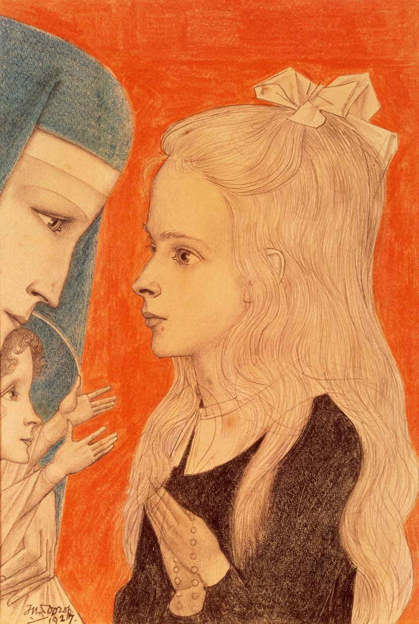 Girl Praying, 1927 by Jan Toorop