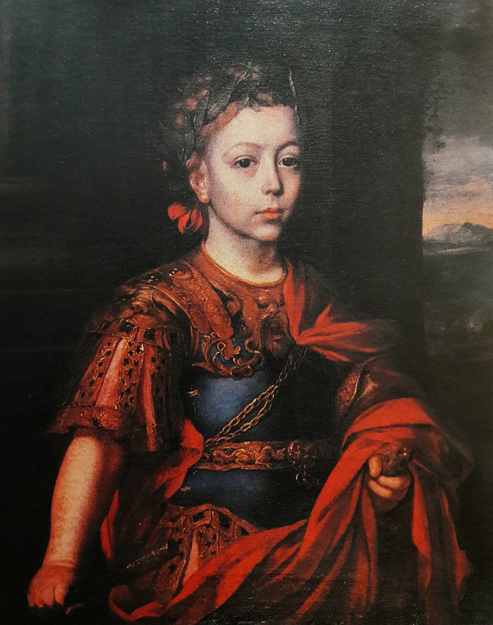 Portrait of Jakub Ludwik Sobieski in a Roman Outfit by Jan Tricius