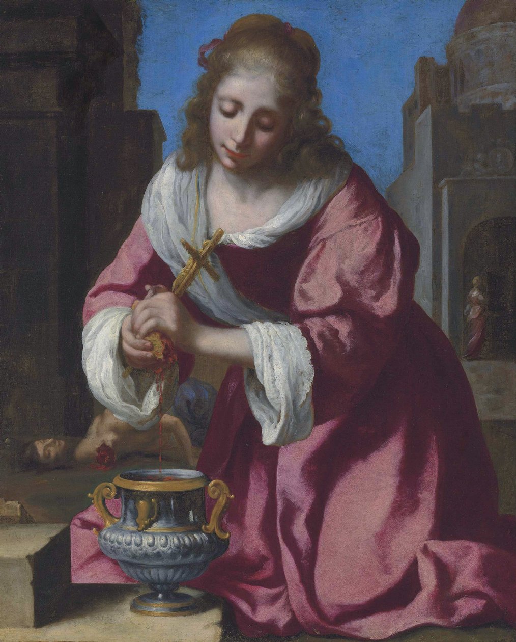Saint Praxedis by Jan Vermeer van Delft