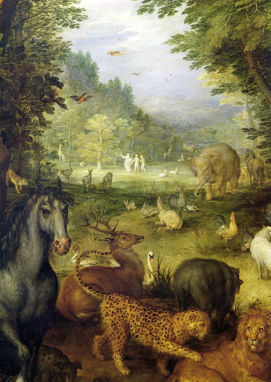Earth, or The Earthly Paradise (detail) by Jan the Elder Brueghel