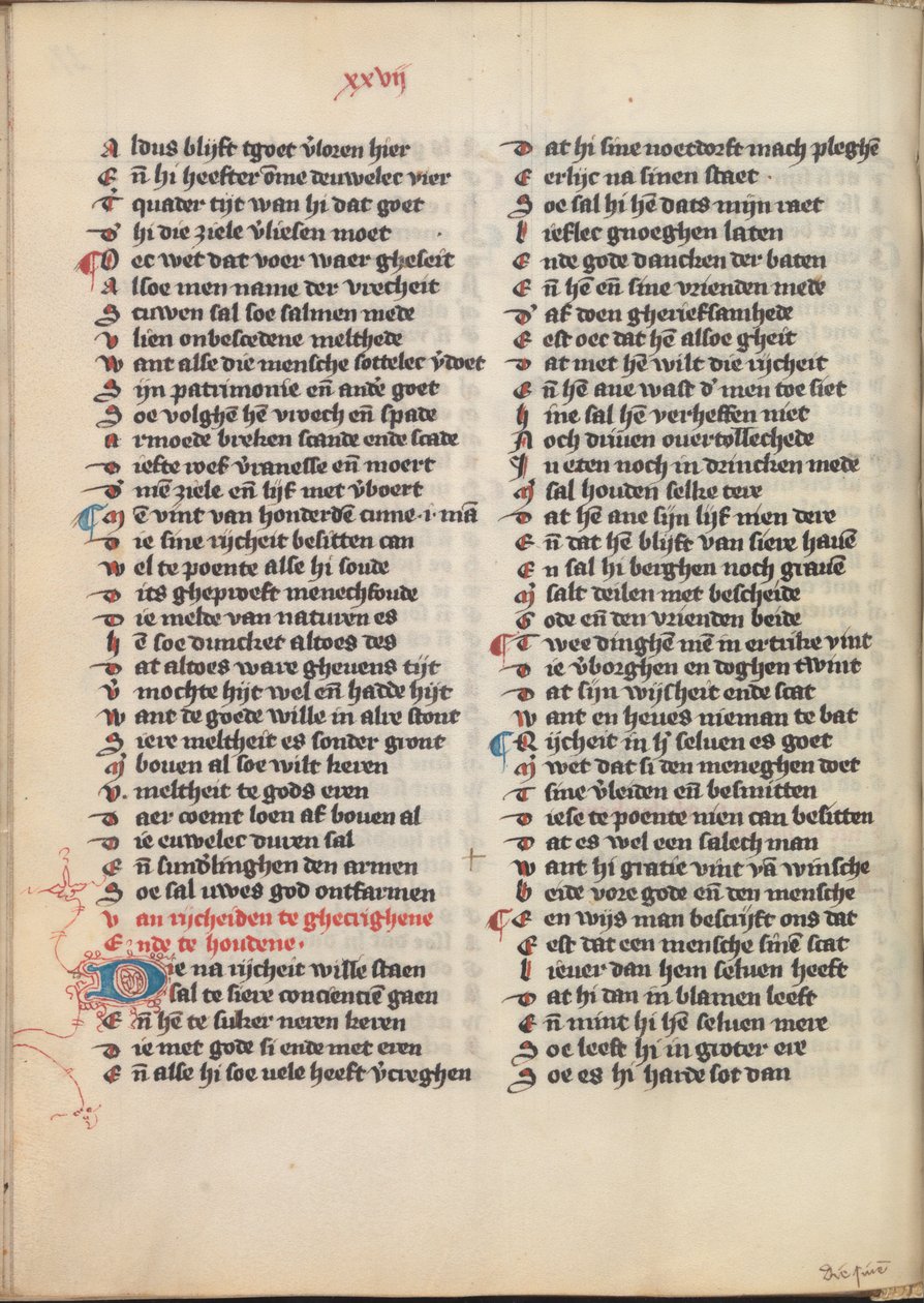 The Dietsche Doctrinale by Jan van Boendale  