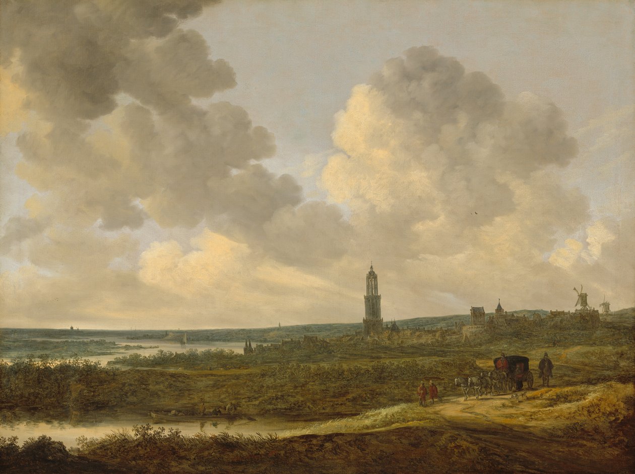 View of Rhenen by Jan Josephsz van Goyen