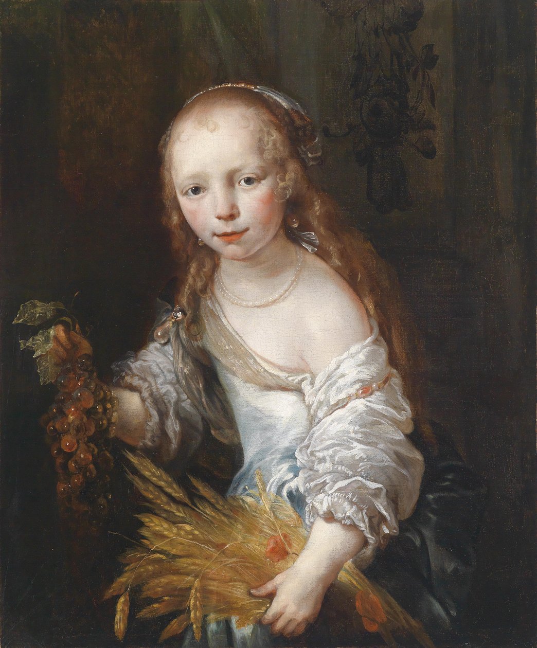 Portrait of a Young Girl as Ceres by Jan van Noordt