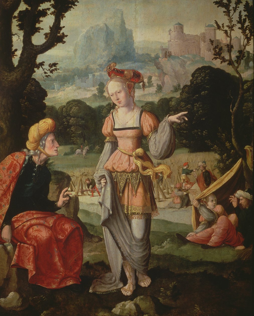 Ruth and Naomi in the Field of Boaz, c.1530-40 by Jan van Scorel