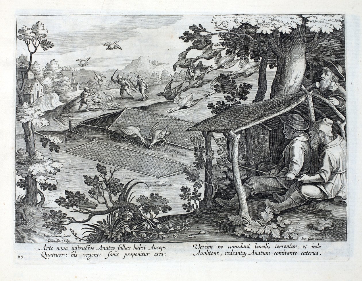A new method for hunting ducks, illustration from 