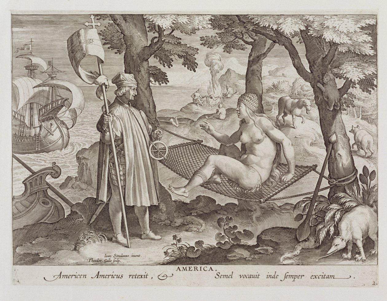 Columbus Discovering America, plate 2 from 
