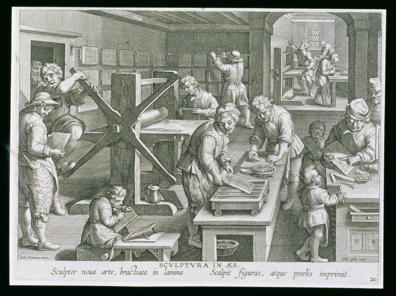The Invention of Copper Engraving, plate 20 from 