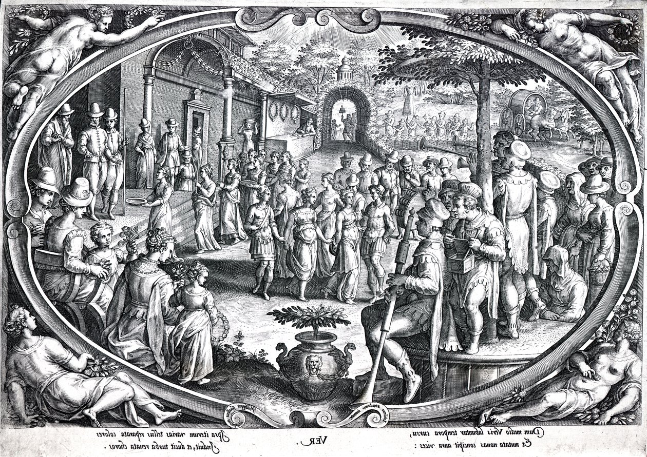 Ver, engraved by Philip Galle, c.1580 by Jan van der Straet