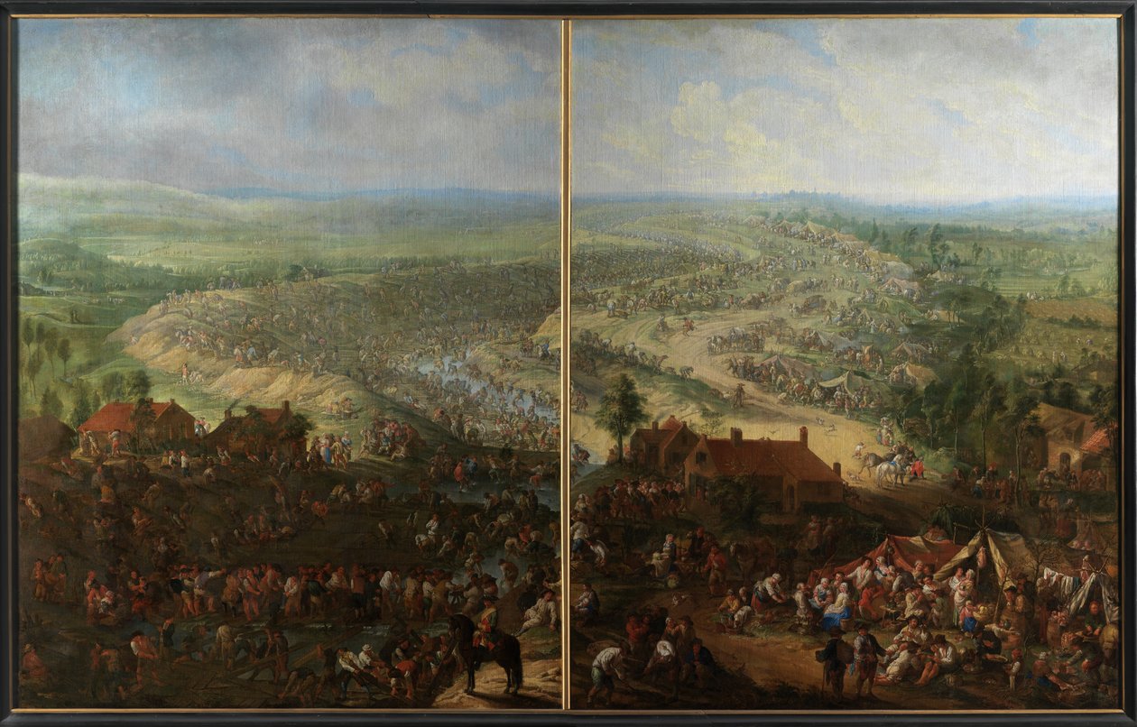 Digging of the Ghent Canal by Jan Anton Garemyn