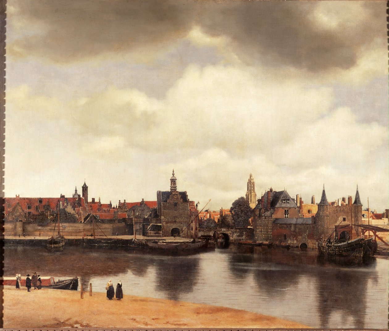View of Delft, Netherlands, after the Fire by Jan (1632-75) Vermeer