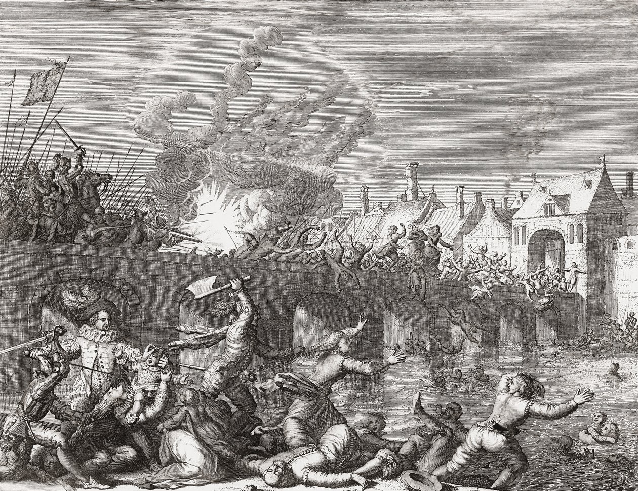 Siege of Maastricht by Jan (after) Luyken