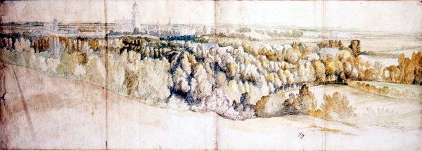 View of Arnhem from the east by Jan (circle of) Siberechts