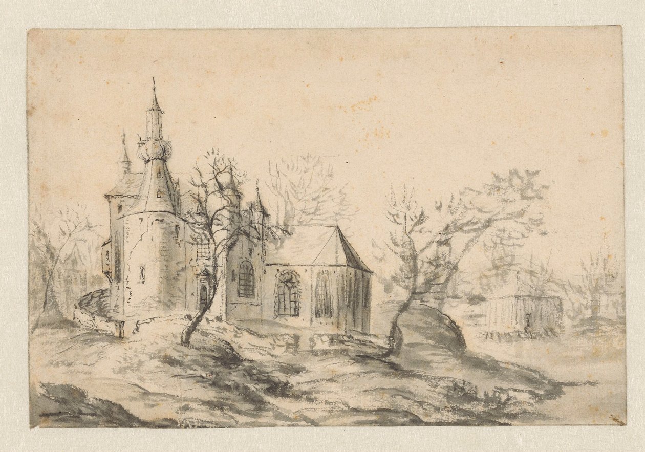 Church on a Hill by Jan Abrahamsz. Beerstraten