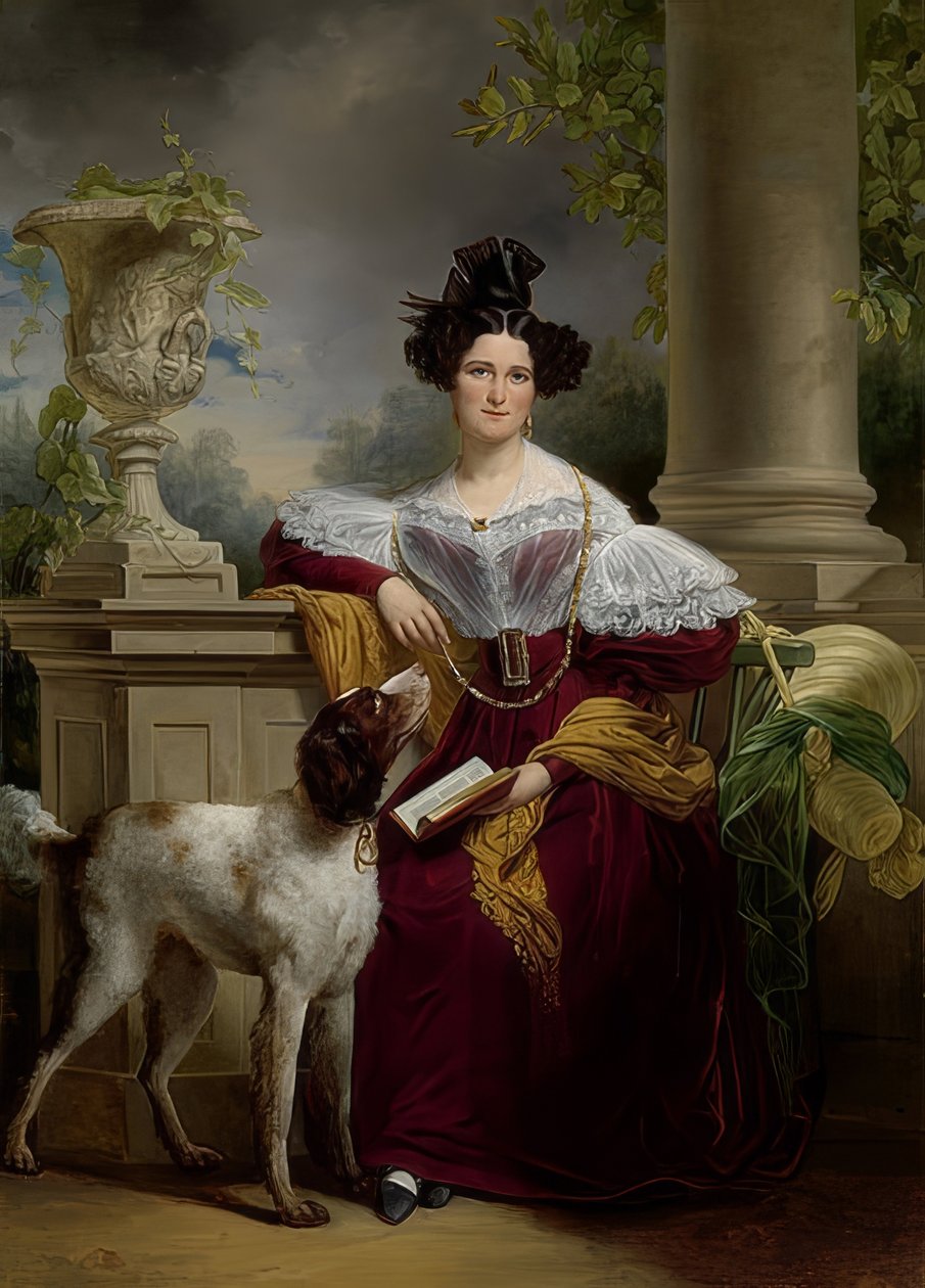 Portrait of Alida Christina Assink. 1833 by Jan Adam Janszoon Kruseman