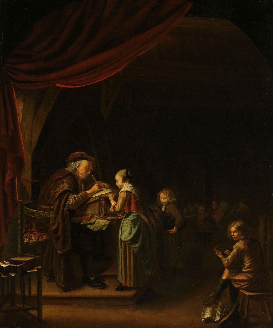 The Schoolmaster by Jan Adriansz van Staveren
