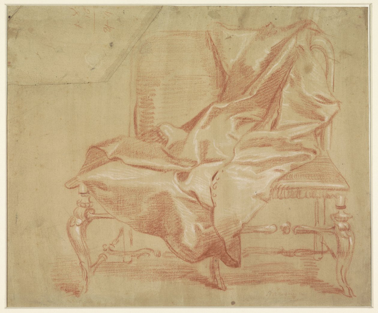 Coat Lying on a Double Armchair by Jan Anton Garemyn