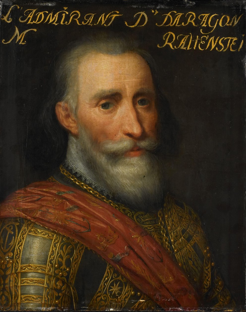 Portrait of Francisco Hurtado de Mendoza, Admiral of Aragon by Jan Antonisz van Ravesteyn (workshop of)