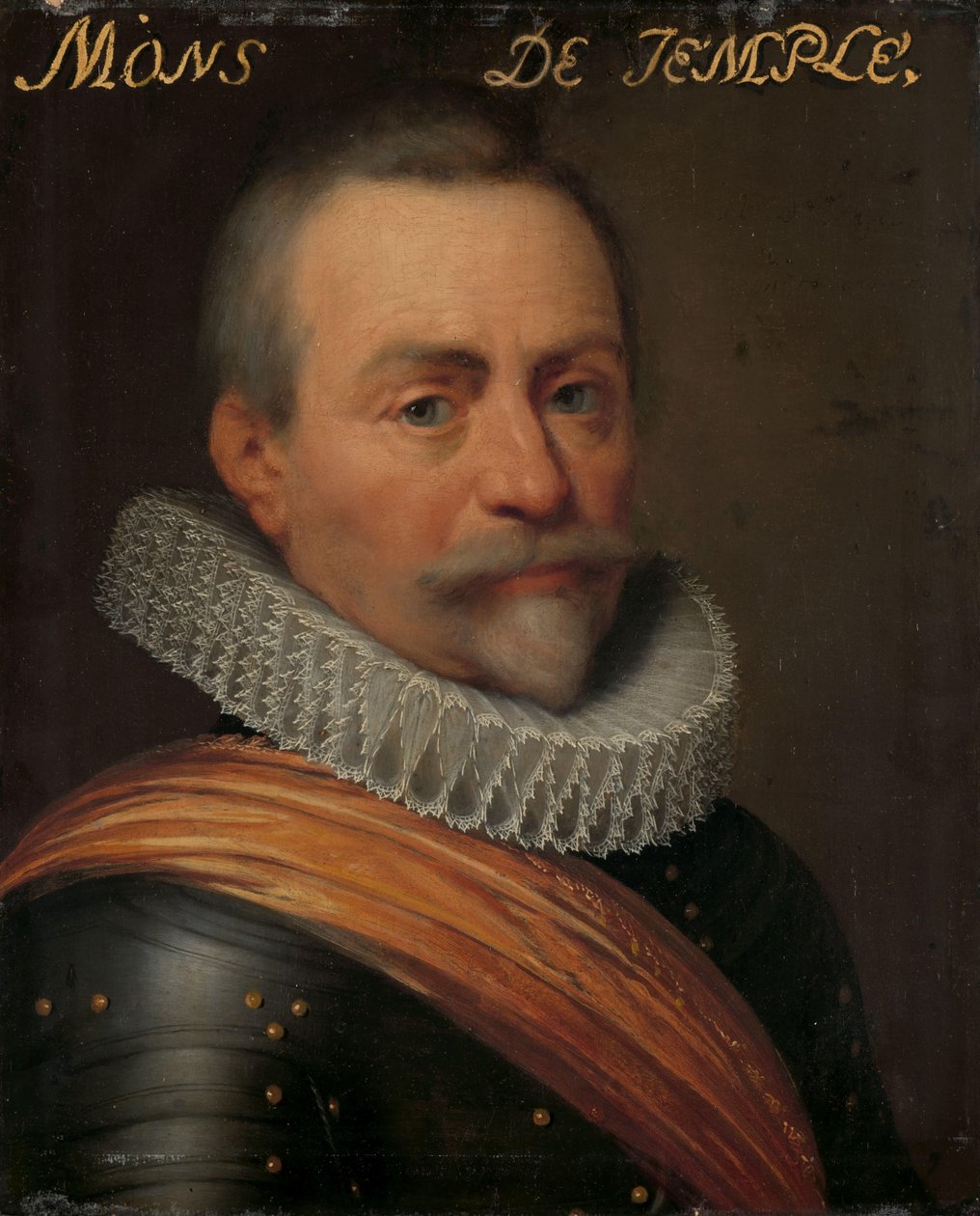 Portrait of Olivier van den Tempel, Lord of Corbeecke by Jan Antonisz van Ravesteyn (workshop of)
