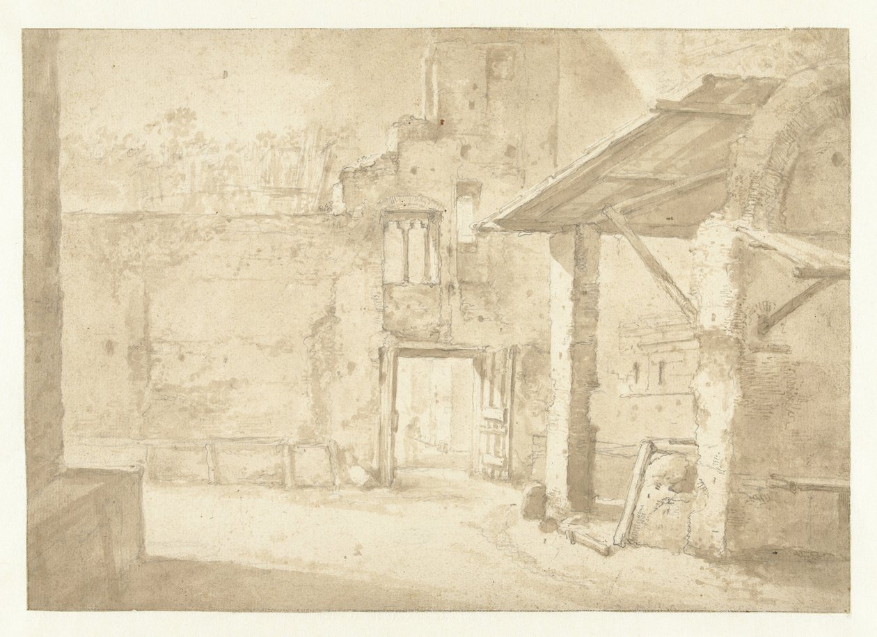 Resting Place in Italy by Jan Asselijn (rejected attribution)