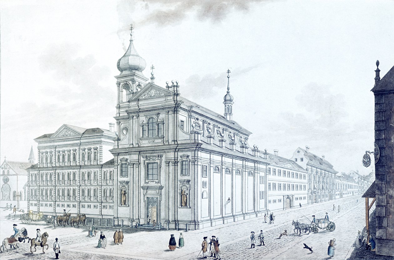 Church of Hibernians (Irish Franciscans) and Hibernian Street, 1781 by Jan Balzer