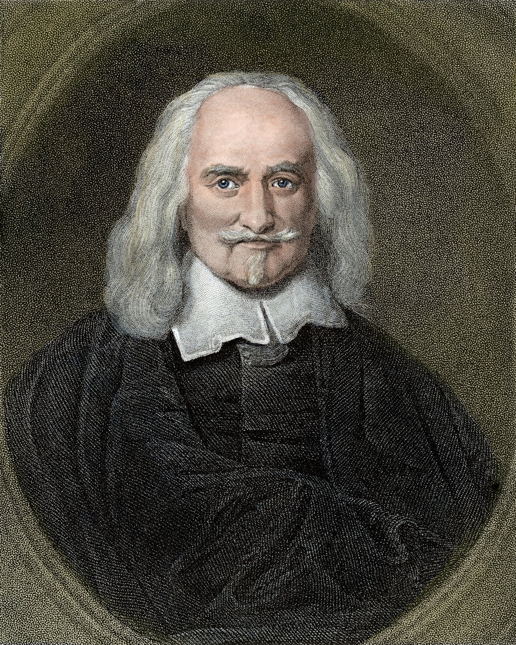 Portrait of Thomas Hobbes by Jan Baptist (after) Jaspers
