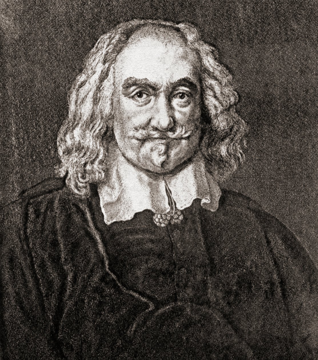 Thomas Hobbes of Malmesbury (engraving) by Jan Baptist (after) Jaspers