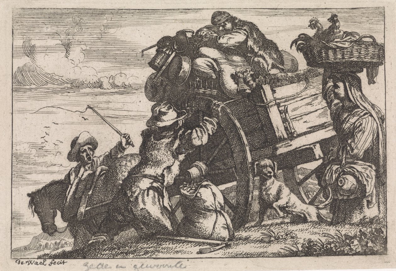 The Cart by Jan Baptist de Wael