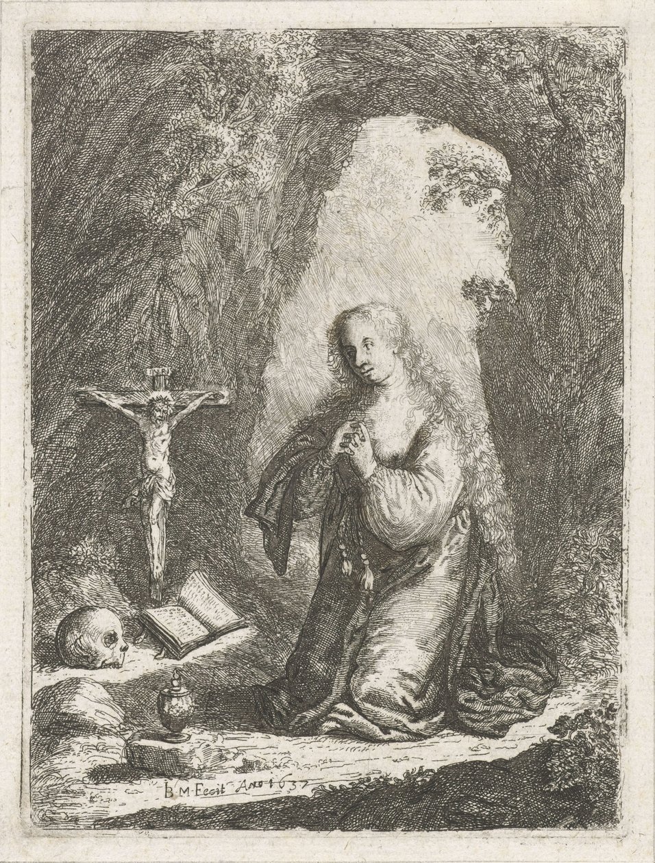 Penitent Mary Magdalene by Jan Barentsz. Muyckens