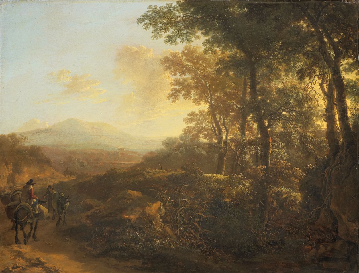 Italian Landscape with Mule Driver, c.1645-1650 by Jan Both