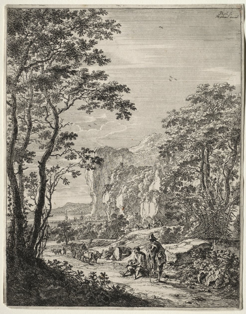 Ox-Cart. View between Ancona and Sinigaglia by Jan Both