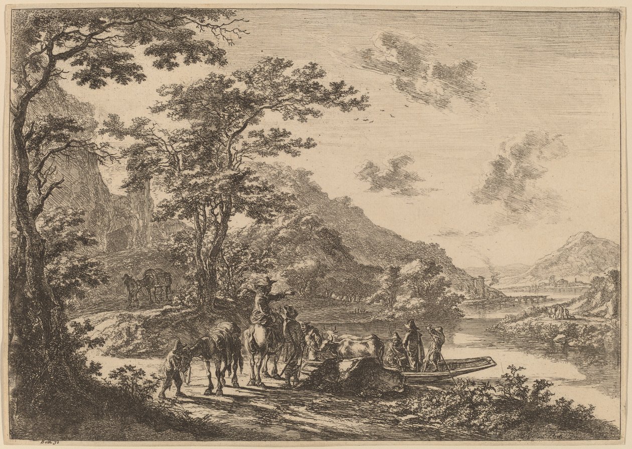 View of the Tiber in the Campagna by Jan Both