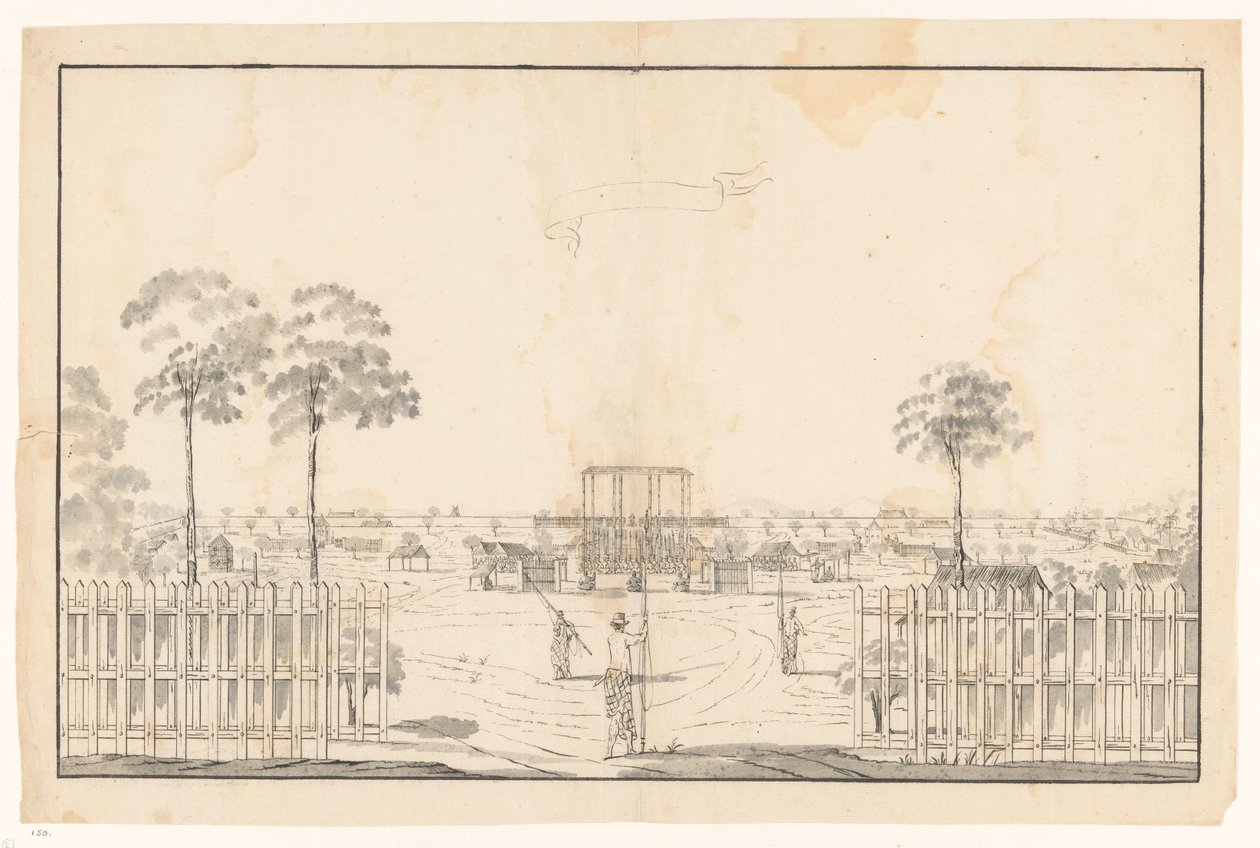 The Kraton at Djocja (Mataram) by Jan Brandes