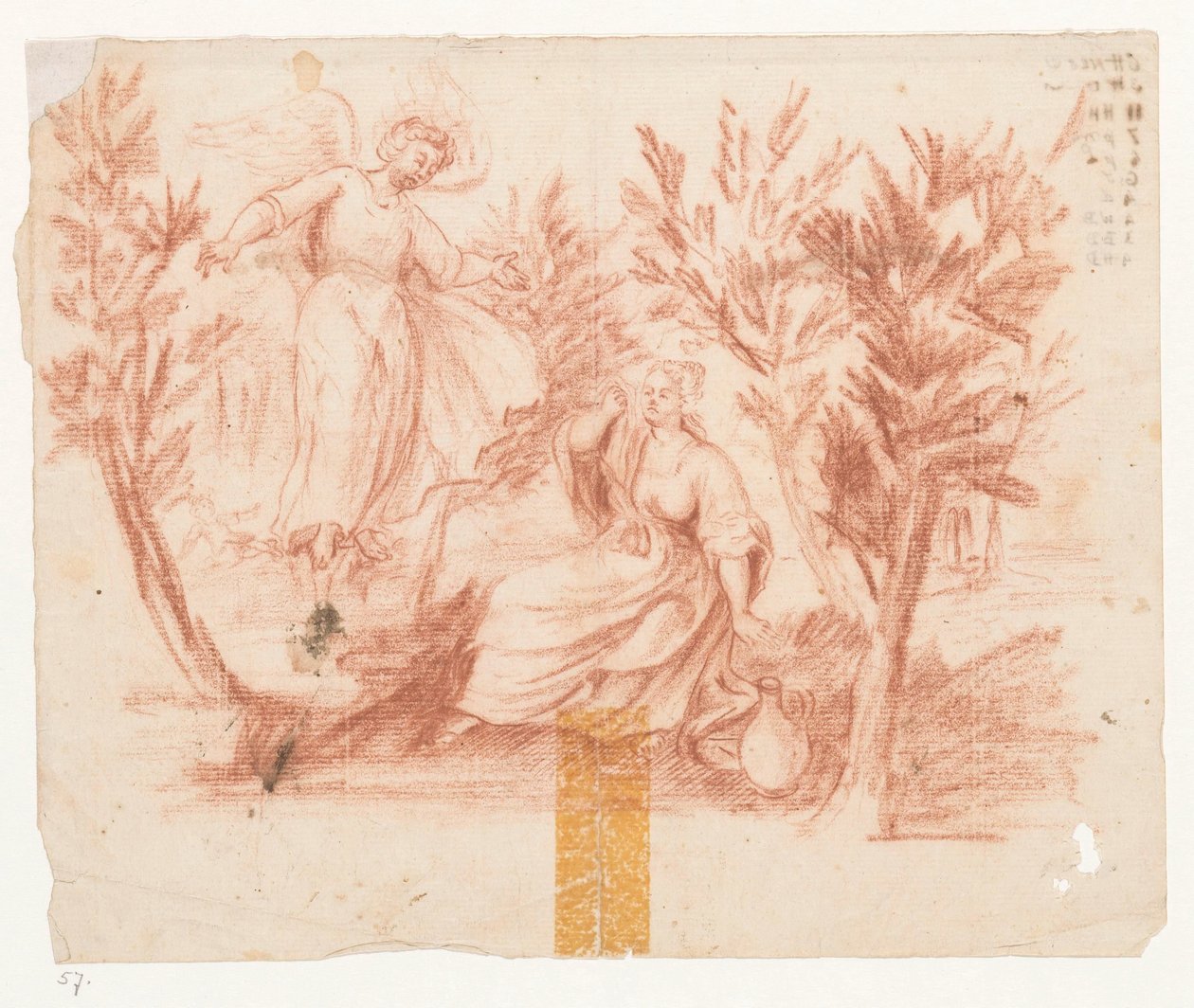 Angel Appears to Hagar by Jan Brandes